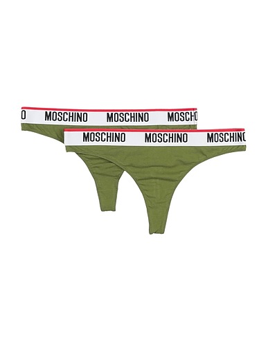 MOSCHINO Brief Military green 95% Cotton, 5% Elastane