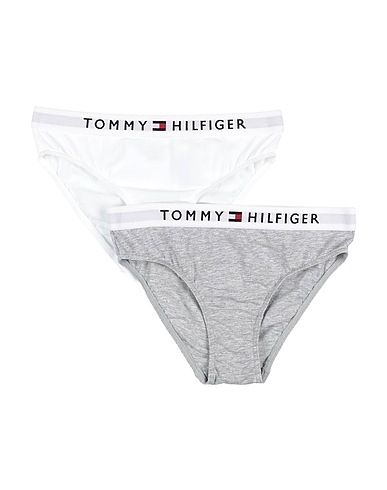 TOMMY HILFIGER Slip Grau 95% Organische Baumwolle, 5% Elastan, Polyamid, Polyester