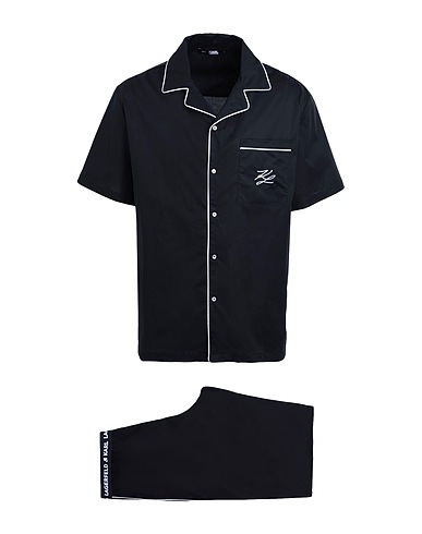 KARL LAGERFELD Sleepwear PYJAMA SET
 Black 97% Cotton, 3% Elastane