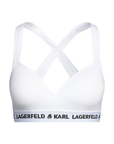 KARL LAGERFELD Bra PADDED LOGO BRA
 White 95% Lyocell, 5% Elastane