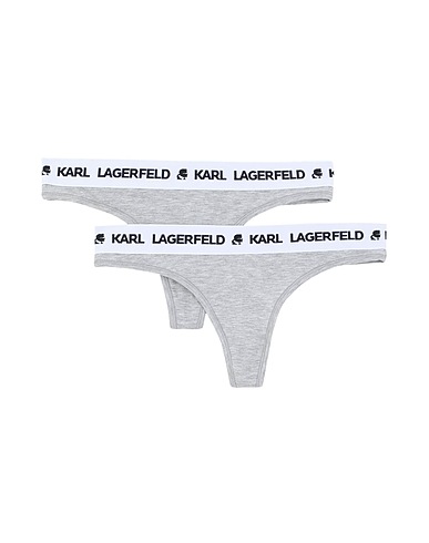 KARL LAGERFELD Brief LOGO THONG SET (PACK OF 2)
 Light grey 95% Lyocell, 5% Elastane