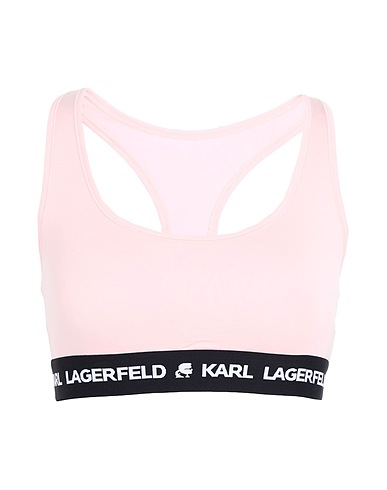 KARL LAGERFELD BH LOGO BRALETTE
 Rosa 95% Lyocell, 5% Elastan