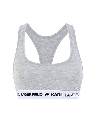KARL LAGERFELD Bra LOGO BRALETTE
 Light grey 95% Lyocell, 5% Elastane