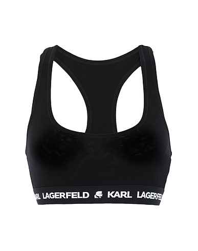 KARL LAGERFELD Sujetador LOGO BRALETTE
 Negro 95% Lyocell, 5% Elastán
