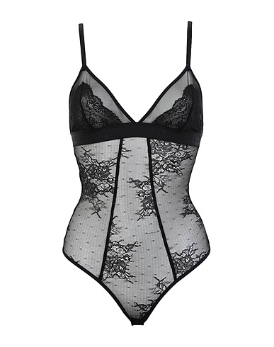 KARL LAGERFELD Lingerie bodysuit LACE BODY
 Black 84% Polyamide, 16% Elastane