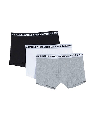 KARL LAGERFELD Boxer LOGO TRUNKS SET (PACK OF 3)
 Grey 95% Organic cotton, 5% Elastane