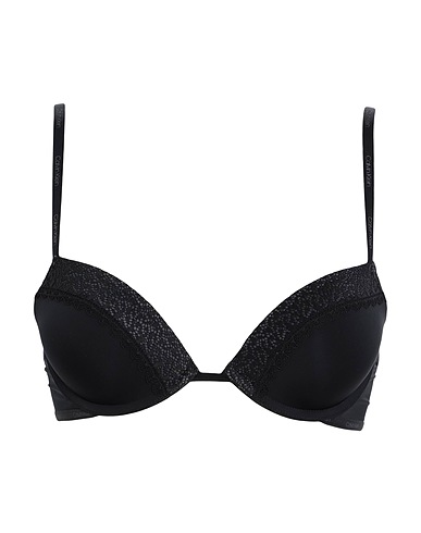 CALVIN KLEIN UNDERWEAR Soutien-gorge PUSH UP PLUNGE
 Noir 70% Nylon, 30% Élasthanne