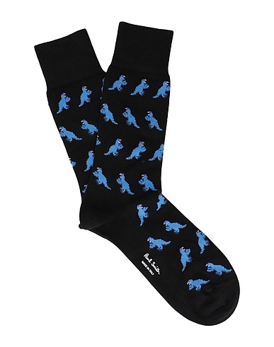 PAUL SMITH Socks & tights MEN SOCK DINO JACQURD
 Black 85% Cotton, 13% Polyamide, 2% Elastane