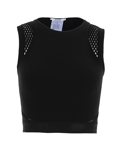 WOLFORD Crop top Black 81% Polyamide, 19% Elastane