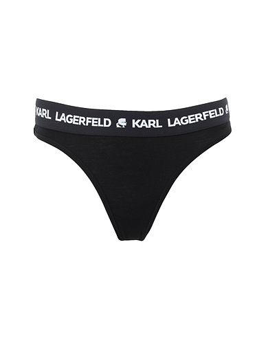 KARL LAGERFELD Slip LOGO THONG
 Nero 95% Lyocell, 5% Elastan