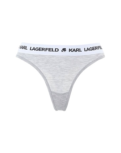 KARL LAGERFELD ショーツ LOGO THONG
 グレー テンセル 95% / ポリウレタン 5%