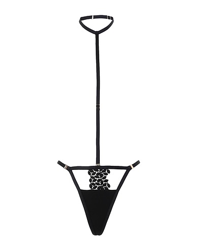BLUEBELLA Slip EVERLY HARNESS THONG WITH DETACHABLE HARNESS
 Nero 71% Poliammide, 19% Poliestere, 10% Elastan