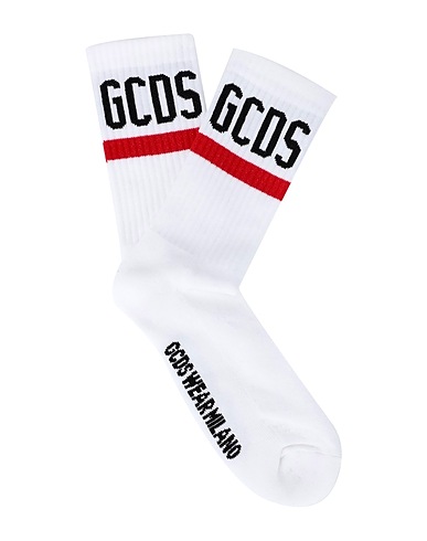 GCDS Short socks White 85% Cotton, 10% Polyamide, 5% Elastane