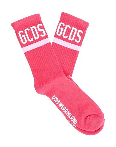 GCDS Socks & tights Red 85% Cotton, 10% Polyamide, 5% Elastane