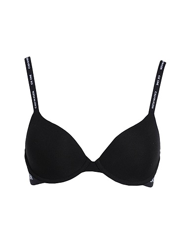 CK ONE Bra LIGHTLY LINED DEMI BRA
 Black 55% Cotton, 37% Modal, 8% Elastane