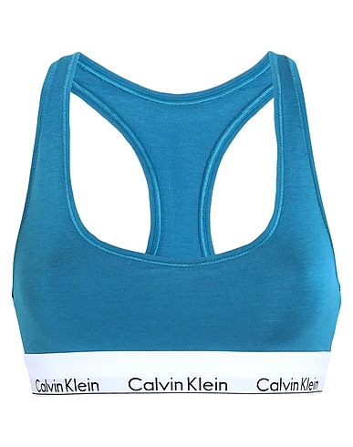 CALVIN KLEIN UNDERWEAR Bra BRALETTE
 Turquoise 53% Cotton, 35% Modal, 12% Elastane