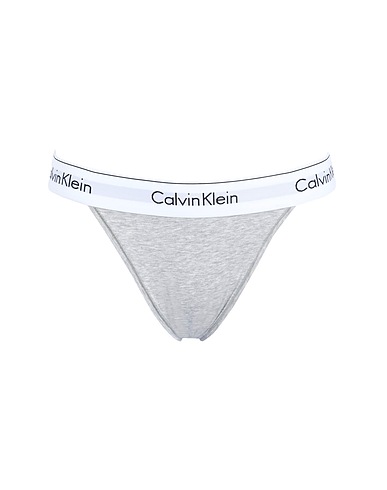 CALVIN KLEIN UNDERWEAR Brief HIGH LEG TANGA
 Light grey 53% Cotton, 35% Modal, 12% Elastane