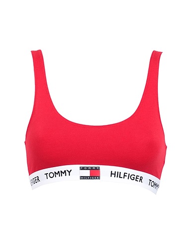 TOMMY HILFIGER Soutien-gorge BRALETTE Rouge 91% Coton biologique, 9% Élasthanne