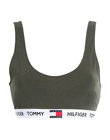 TOMMY HILFIGER Soutien-gorge BRALETTE Vert militaire 91% Coton biologique, 9% Élasthanne