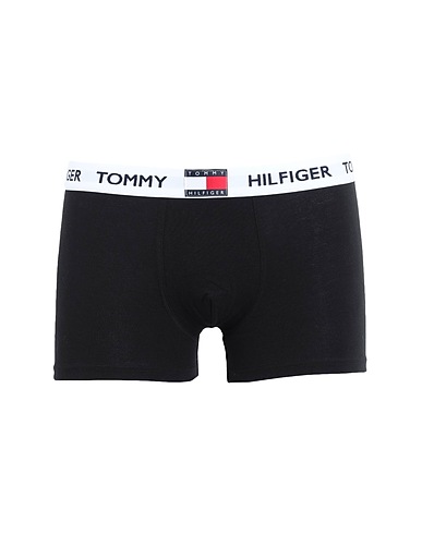 TOMMY HILFIGER Caleçon TRUNK
 Noir 95% Coton biologique, 5% Élasthanne