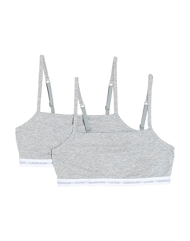 CK ONE Bra UNLINED BRALETTE 2PACK
 Grey 95% Cotton, 5% Elastane