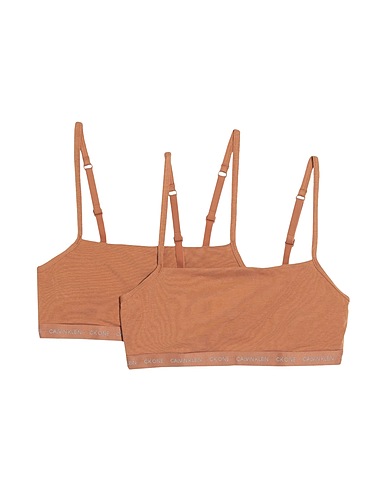 CK ONE Bra UNLINED BRALETTE 2PACK
 Camel 95% Cotton, 5% Elastane