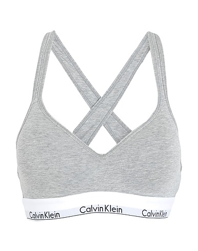CALVIN KLEIN UNDERWEAR Reggiseno BRALETTE LIFT
 Grigio 53% Cotone, 35% Modal, 12% Elastan