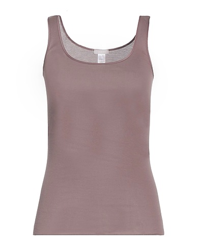 HANRO T-shirt intima Tortora 100% Cotone