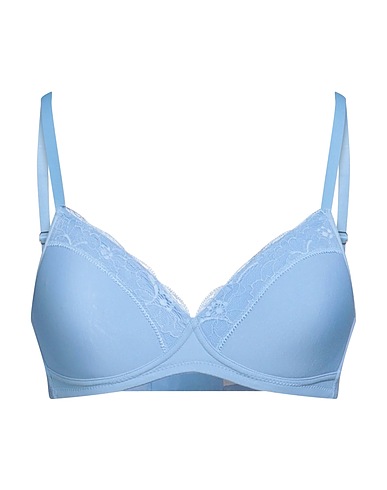 HANRO BH Himmelblau 67% Baumwolle, 33% Elastan, Polyamid