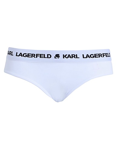 KARL LAGERFELD Slip Logo Hipsters		
 Bianco 95% Lyocell, 5% Elastan