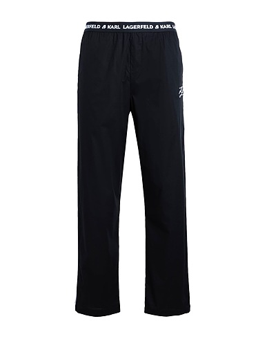 KARL LAGERFELD Sleepwear Pyjama Pants
 Black 97% Cotton, 3% Elastane