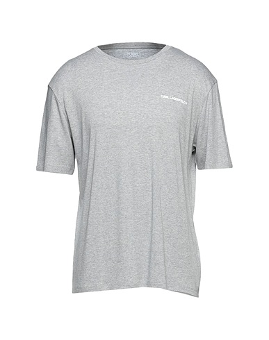 KARL LAGERFELD Sleepwear Unisex Logo Pyjama T-Shirt Light grey 67% Lyocell, 33% Organic cotton