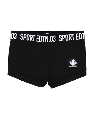 DSQUARED2 Shorts & Bermuda Black 90% Cotton, 10% Elastane, Silicone