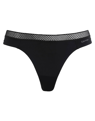 CALVIN KLEIN UNDERWEAR Brief THONG
 Black 82% Nylon, 18% Elastane