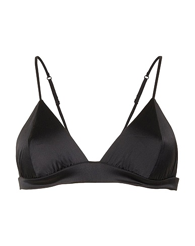 8 by YOOX Σουτιέν SILK TRIANGLE BRA Μαύρο 88% Μετάξι, 12% Ελαστάνη