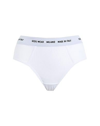 GCDS Slip Bianco 95% Cotone, 5% Elastan