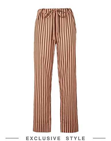 LES GIRLS LES BOYS x YOOX Sleepwear STRIPED BOYS PJ BOTTOM
 Pink 100% Cotton
