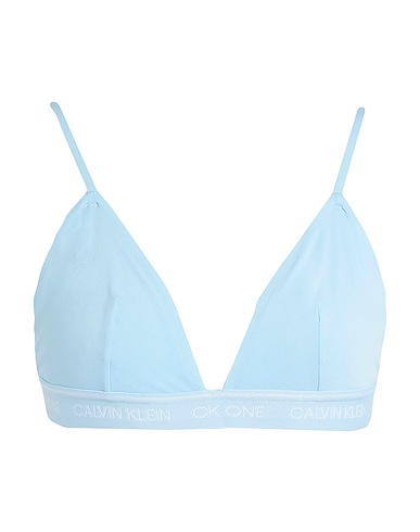 CK ONE Reggiseno UNLINED TRIANGLE BRA
 Celeste 89% Poliestere, 11% Elastan
