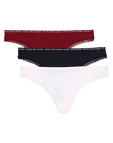 TOMMY HILFIGER Slip 3P THONG
 Bordeaux 84% Poliammide riciclato, 16% Elastan