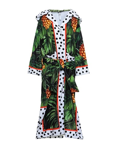 DOLCE&GABBANA Ρόμπες & μπουρνούζια BEACHWEAR Μαύρο 100% Βαμβάκι