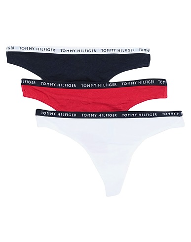 TOMMY HILFIGER Slip 3P THONG Weiß 95% Baumwolle, 5% Elastan