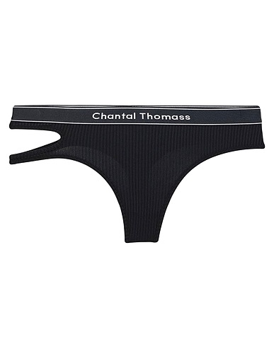 CHANTAL THOMASS Brief Black 100% Cotton, Polyamide, Elastane