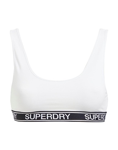 SUPERDRY Bra White 93% Organic cotton, 7% Elastane