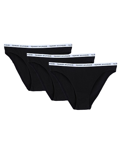 TOMMY HILFIGER Slip 3P BIKINI	 Schwarz 95% Baumwolle, 5% Elastan