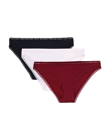 TOMMY HILFIGER Slip 3P BIKINI Bordeaux 84% Poliammide riciclato, 16% Elastan
