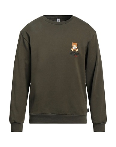 MOSCHINO Undershirt Military green 92% Cotton, 8% Elastane
