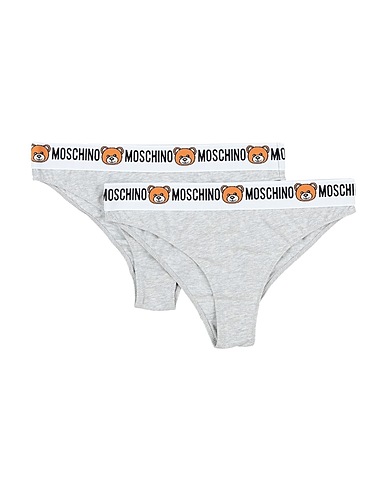 MOSCHINO ショーツ ライトグレー コットン 95% / ポリウレタン 5%