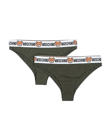 MOSCHINO Brief Military green 95% Cotton, 5% Elastane