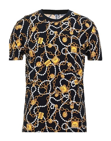 MOSCHINO Undershirt UNDERWEAR Black 92% Cotton, 8% Elastane