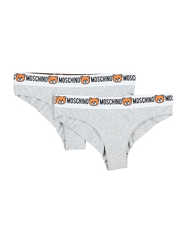 MOSCHINO Slip Grigio chiaro 95% Cotone, 5% Elastan